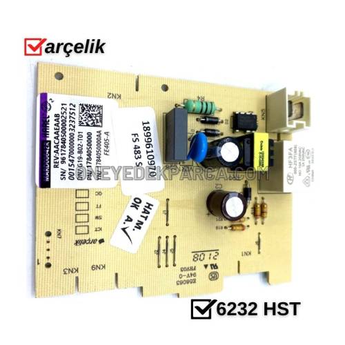 Arçelik 6232 HST Bulaşık Makinesi Anakart ve Display Kartı 1899610970