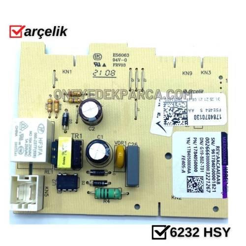 Arçelik 6232 HSY Bulaşık Makinesi Elektronik Kart 1891540100