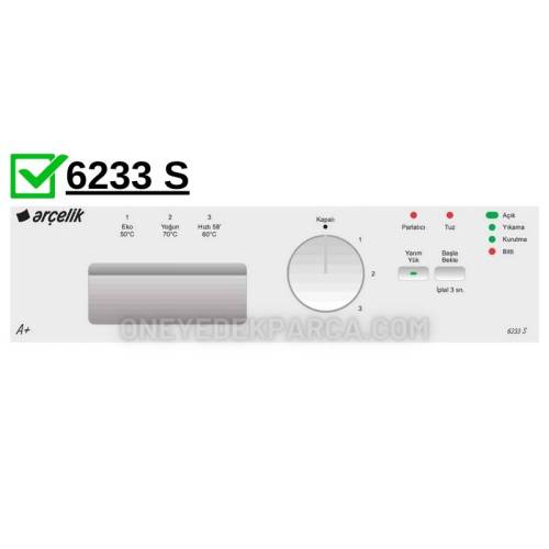 Arçelik 6233 S Bulaşık Makinesi Ön Panosu 1780399600