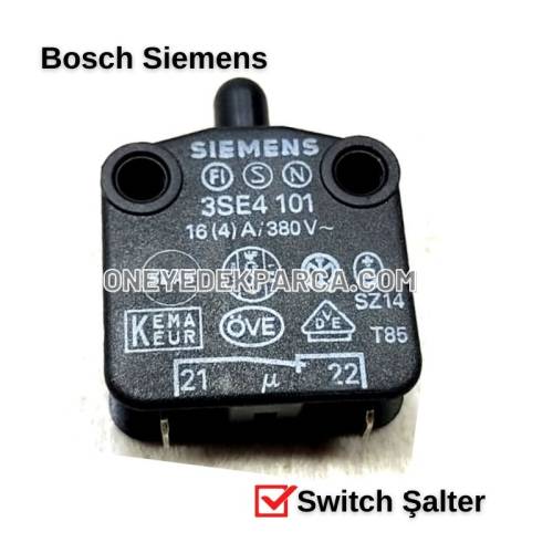 Bosch Siemens Eski Tip Bulaşık Makinesi Kapak Kilit Switch Şalteri