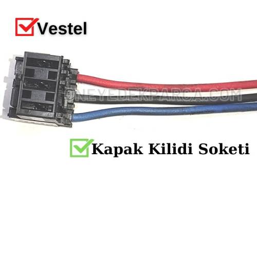 Vestel Çamaşır Makinesi Kapak Emniyet Kilidi Soketi