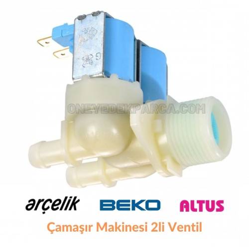 Arçelik Beko Altus Çamaşır Makinesi 2li Su Giriş Vanasi Ventili