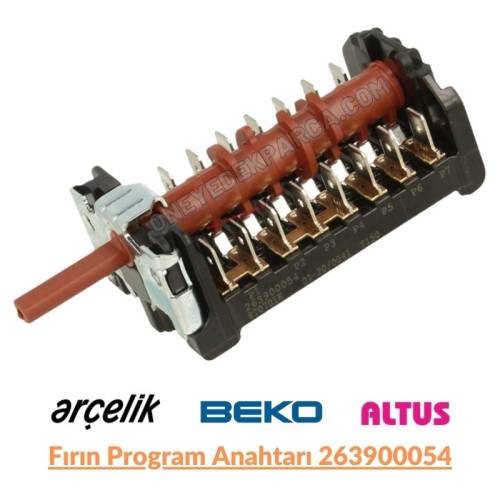 Arçelik Beko Altus Fırın Komutatörü Program Anahtarı Komitatör