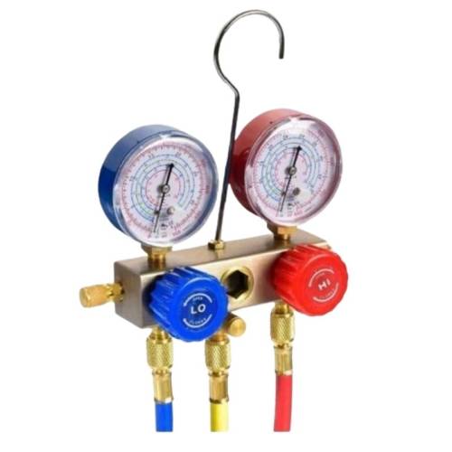 İkili Manifold Gaz Saati Seti R22 R134 R404 R410 + Hortum Takımı