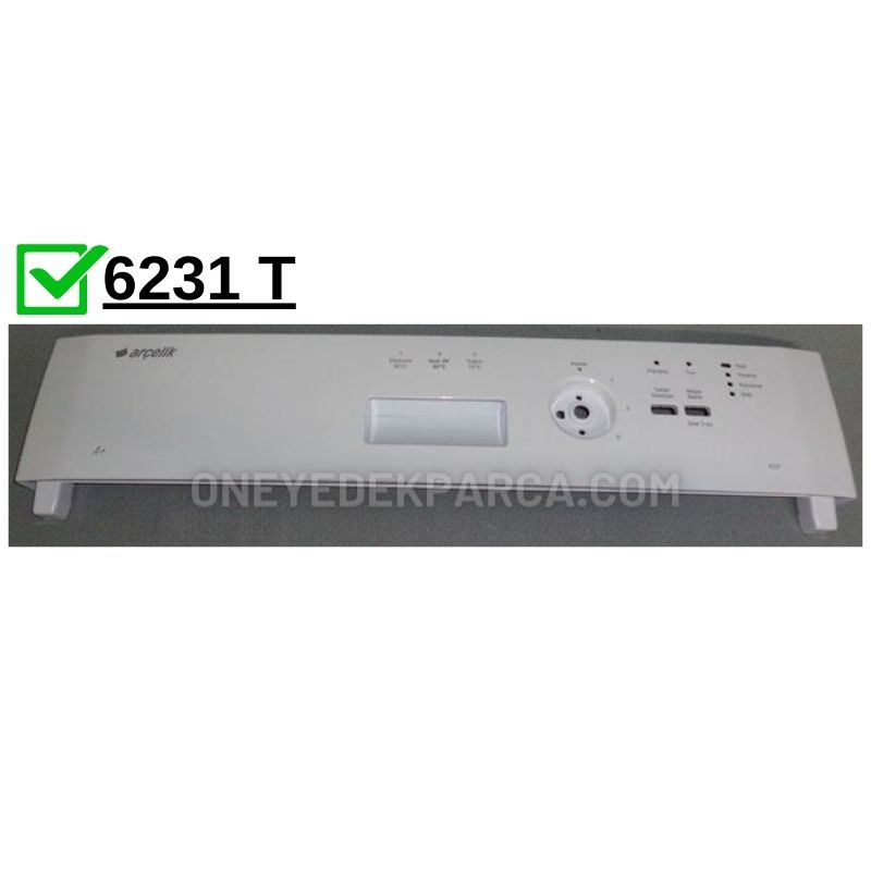 Arçelik 6231 T Bulaşık Makinesi Ön Panosu 7622310153