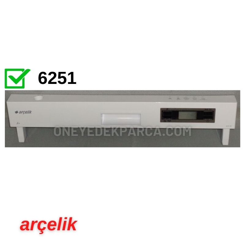 Arçelik 6251 Bulaşık Makinesi Ön Panosu 7637635042