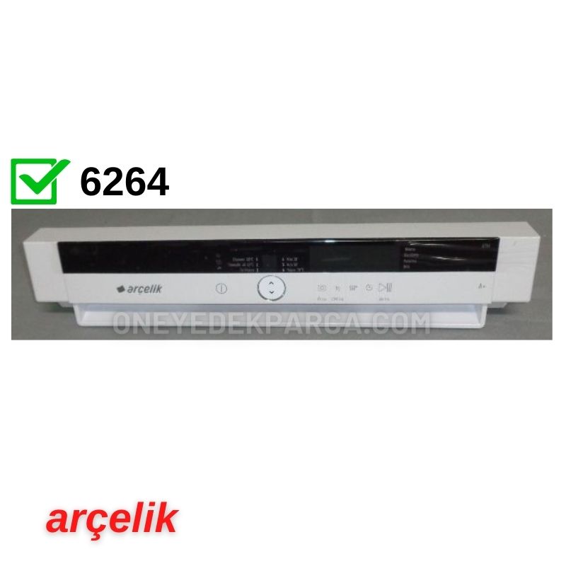 Arçelik 6264 Bulaşık Makinesi Ön Panosu 7619310142
