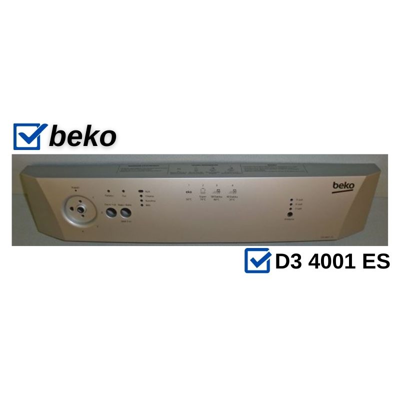 Beko D3 4001 ES Bulaşık Makinesi Ön Pano