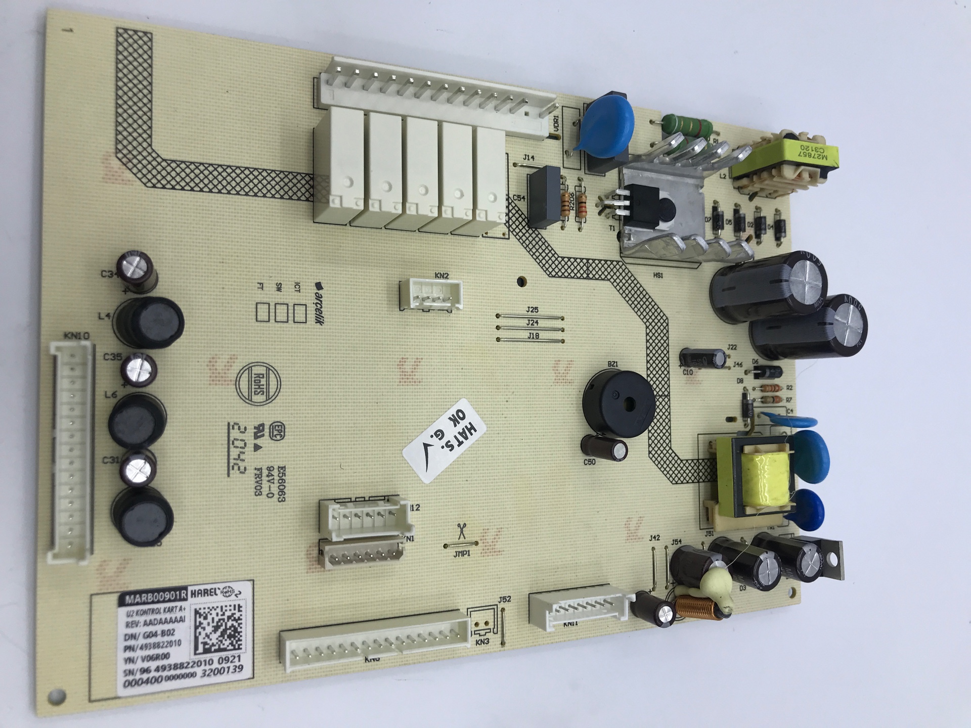 Arçelik, Beko Buzdolabı Kontrol Kartı 4938822011, 4938822010 