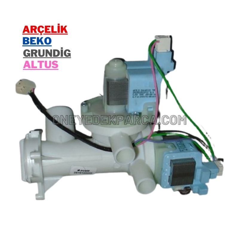 Arçelik Beko Çamaşır Makinesi Orjinal Çiftli Tahliye Pompa Motoru Fiyatı
