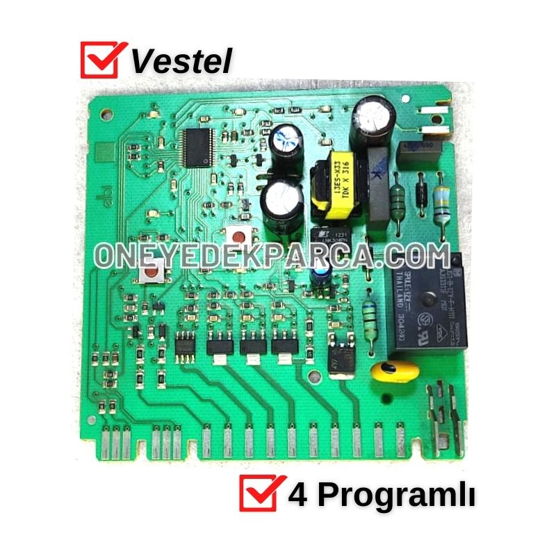 Vestel Bulaşık Makinesi 4 Programlı Elektronik Anakart ( Revizyonlu )